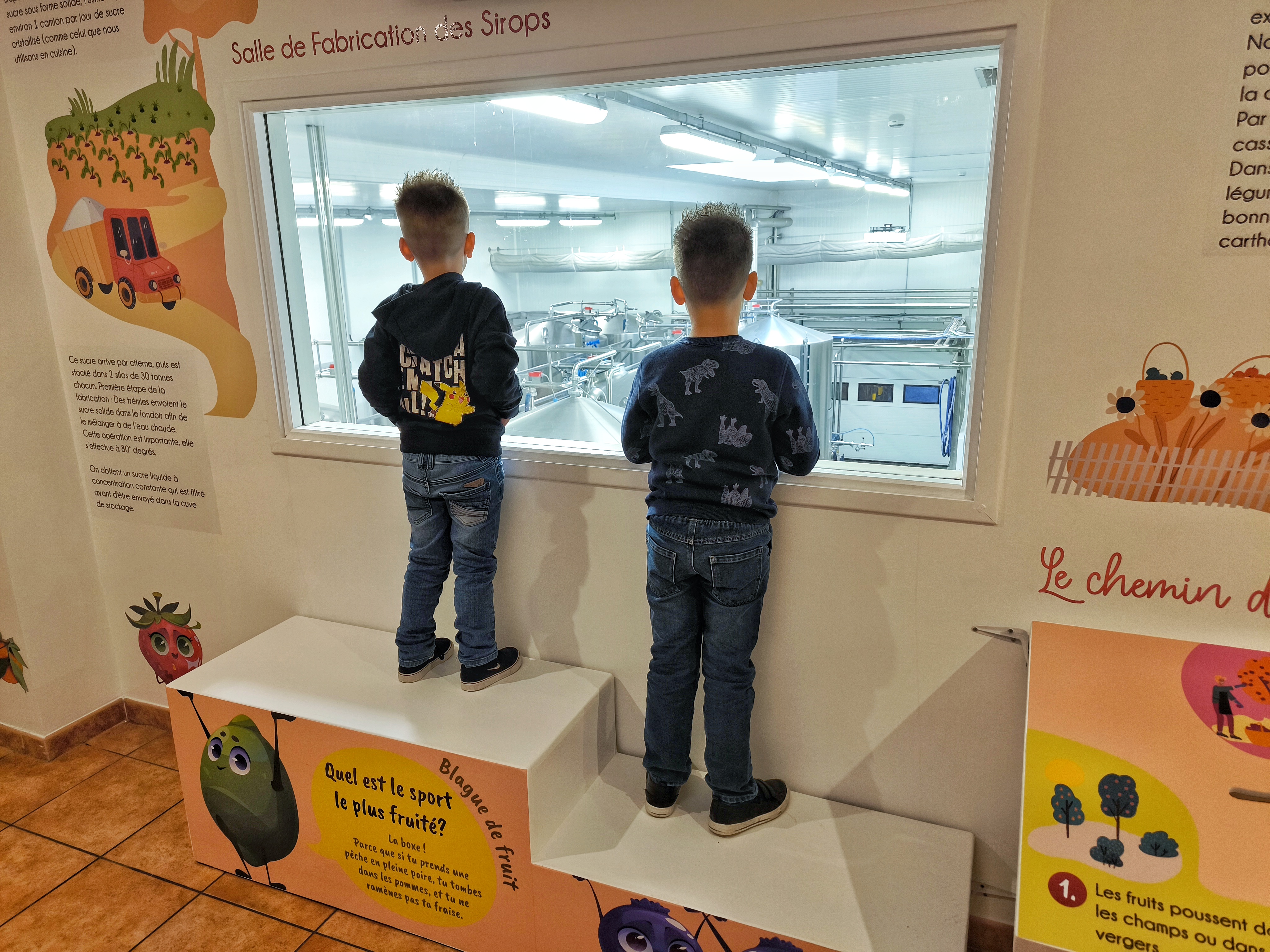 vue sur la fabrication des sirops